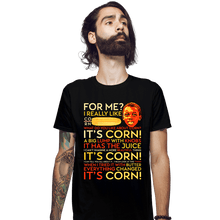 Load image into Gallery viewer, Daily_Deal_Shirts Fitted Shirts, Mens / Small / Black A Corntastic Day!
