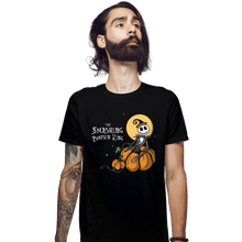 Load image into Gallery viewer, Daily_Deal_Shirts Fitted Shirts, Mens / Small / Black The Smashing Pumpkin King