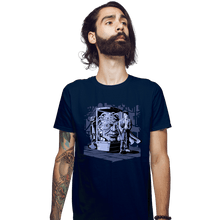 Load image into Gallery viewer, Shirts Fitted Shirts, Mens / Small / Navy Old Acquaintances