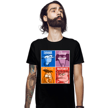 Load image into Gallery viewer, Shirts Fitted Shirts, Mens / Small / Black Home Movies