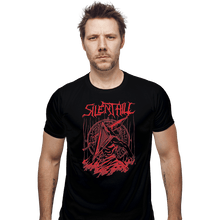 Load image into Gallery viewer, Shirts Fitted Shirts, Mens / Small / Black Silent Red Thing