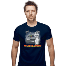 Load image into Gallery viewer, Shirts Fitted Shirts, Mens / Small / Navy Mandelorean