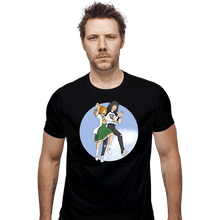 Load image into Gallery viewer, Daily_Deal_Shirts Fitted Shirts, Mens / Small / Black Eddie & Chrissy