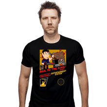 Load image into Gallery viewer, Daily_Deal_Shirts Fitted Shirts, Mens / Small / Black Hail To The King