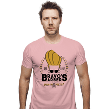 Load image into Gallery viewer, Shirts Fitted Shirts, Mens / Small / Pink Bravo's Barbers