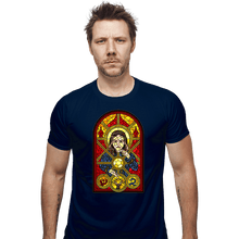 Load image into Gallery viewer, Shirts Fitted Shirts, Mens / Small / Navy Sun Saint
