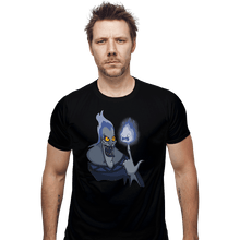 Load image into Gallery viewer, Shirts Fitted Shirts, Mens / Small / Black Finger Flame