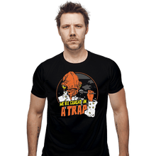 Load image into Gallery viewer, Shirts Fitted Shirts, Mens / Small / Black Caught In A Trap