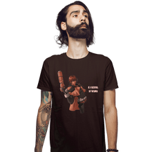 Load image into Gallery viewer, Shirts Fitted Shirts, Mens / Small / Dark Chocolate A FistFul Of Wong