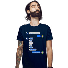 Load image into Gallery viewer, Secret_Shirts Fitted Shirts, Mens / Small / Navy Fairy Texts
