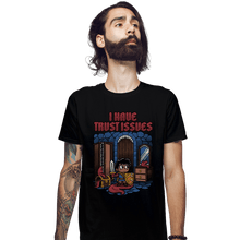 Load image into Gallery viewer, Daily_Deal_Shirts Fitted Shirts, Mens / Small / Black I Have Trust Issues