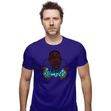 Load image into Gallery viewer, Shirts Fitted Shirts, Mens / Small / Violet Keep It Simple

