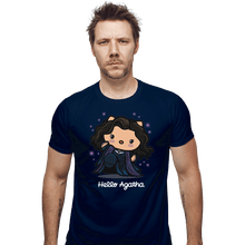 Load image into Gallery viewer, Shirts Fitted Shirts, Mens / Small / Navy Hello Agatha