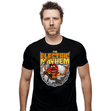 Load image into Gallery viewer, Daily_Deal_Shirts Fitted Shirts, Mens / Small / Black Electric Mayhem
