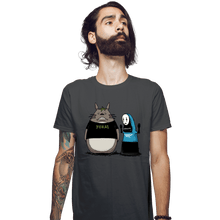 Load image into Gallery viewer, Shirts Fitted Shirts, Mens / Small / Charcoal Anime Sucks