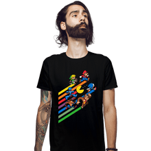 Load image into Gallery viewer, Daily_Deal_Shirts Fitted Shirts, Mens / Small / Black High Score Streak