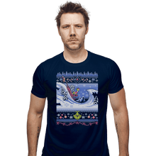 Load image into Gallery viewer, Shirts Fitted Shirts, Mens / Small / Navy Cuddly As A Cactus