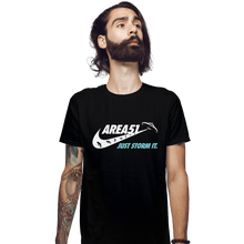 Load image into Gallery viewer, Shirts Fitted Shirts, Mens / Small / Black Just Storm It