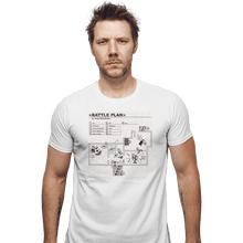 Load image into Gallery viewer, Shirts Fitted Shirts, Mens / Small / White Battle Plan