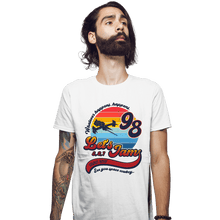 Load image into Gallery viewer, Shirts Fitted Shirts, Mens / Small / White Retro Let&#39;s Jam
