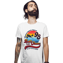 Load image into Gallery viewer, Shirts Fitted Shirts, Mens / Small / White Retro Let's Jam