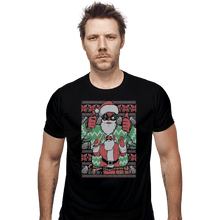 Load image into Gallery viewer, Shirts Fitted Shirts, Mens / Small / Black Ugly Sweater Ugly Sweater