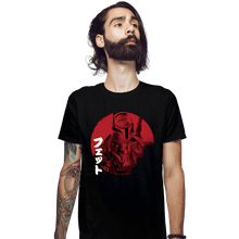 Load image into Gallery viewer, Daily_Deal_Shirts Fitted Shirts, Mens / Small / Black Red Sun Fett