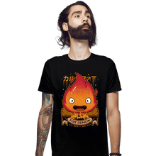Load image into Gallery viewer, Shirts Fitted Shirts, Mens / Small / Black Fire Demon