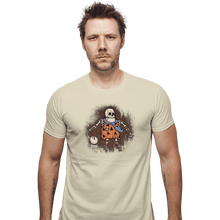Load image into Gallery viewer, Shirts Fitted Shirts, Mens / Small / Sand Mysterious fossil