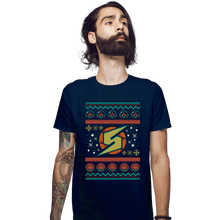 Load image into Gallery viewer, Secret_Shirts Fitted Shirts, Mens / Small / Navy Ugly Metroid