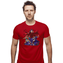 Load image into Gallery viewer, Shirts Fitted Shirts, Mens / Small / Red Smashelvania