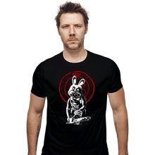 Load image into Gallery viewer, Shirts Fitted Shirts, Mens / Small / Black Silent Robbie