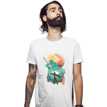 Load image into Gallery viewer, Shirts Fitted Shirts, Mens / Small / White Ukiyo Cloud