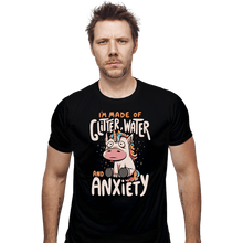 Load image into Gallery viewer, Daily_Deal_Shirts Fitted Shirts, Mens / Small / Black I'm Made Of Glitter, Water, And Anxiety