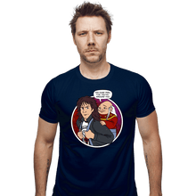 Load image into Gallery viewer, Daily_Deal_Shirts Fitted Shirts, Mens / Small / Navy Feel The Metal