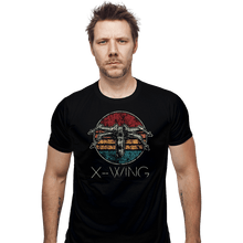 Load image into Gallery viewer, Shirts Fitted Shirts, Mens / Small / Black Vintage Fighter