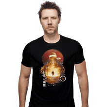 Load image into Gallery viewer, Shirts Fitted Shirts, Mens / Small / Black Sunset Samurai