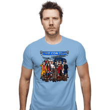 Load image into Gallery viewer, Daily_Deal_Shirts Fitted Shirts, Mens / Small / Powder Blue Welcome To Time Con