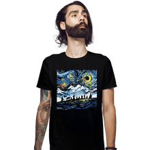 Load image into Gallery viewer, Shirts Fitted Shirts, Mens / Small / Black Van Gogh Never Met The Fellowship