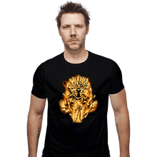 Load image into Gallery viewer, Daily_Deal_Shirts Fitted Shirts, Mens / Small / Black Golden Saiyan Trunks
