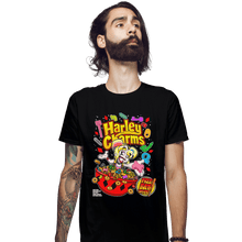 Load image into Gallery viewer, Shirts Fitted Shirts, Mens / Small / Black Harley Charms
