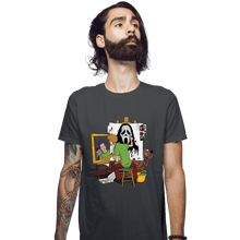 Load image into Gallery viewer, Daily_Deal_Shirts Fitted Shirts, Mens / Small / Charcoal Shaggy The Killer Punk