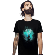 Load image into Gallery viewer, Shirts Fitted Shirts, Mens / Small / Black Aang Art