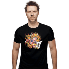Load image into Gallery viewer, Shirts Fitted Shirts, Mens / Small / Black Samurai Moon