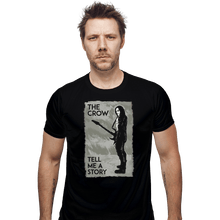 Load image into Gallery viewer, Shirts Fitted Shirts, Mens / Small / Black Crows Don't Cry