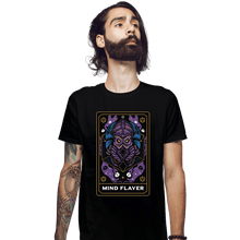 Load image into Gallery viewer, Shirts Fitted Shirts, Mens / Small / Black Mind Flayer Tarot