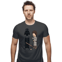 Load image into Gallery viewer, Daily_Deal_Shirts Fitted Shirts, Mens / Small / Charcoal Stupid Jedi