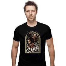 Load image into Gallery viewer, Daily_Deal_Shirts Fitted Shirts, Mens / Small / Black Castiel
