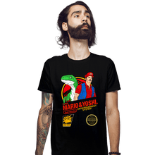 Load image into Gallery viewer, Daily_Deal_Shirts Fitted Shirts, Mens / Small / Black Jurassic Bros