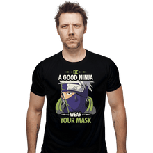 Load image into Gallery viewer, Shirts Fitted Shirts, Mens / Small / Black Good Ninja